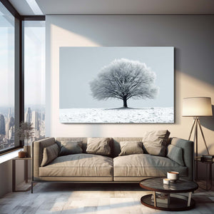 Tree Art Winter Solitude | MusaArtGallery™