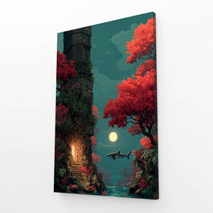 Tree Shark Canvas