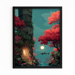 Tree Shark Canvas