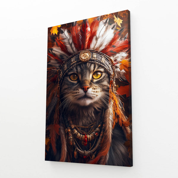 Arte felino de majestuosidad tribal