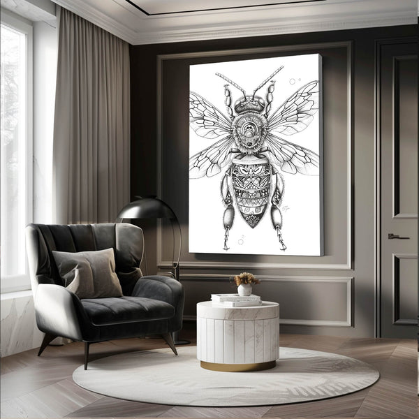 Tribal Pattern Bee Art | MusaArtGallery™