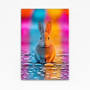 Trippy Bunny Rabbit Wall Art