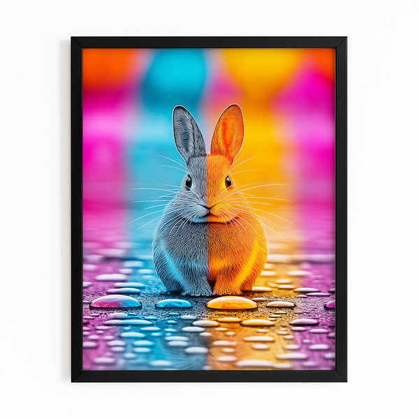 Trippy Bunny Rabbit Wall Art