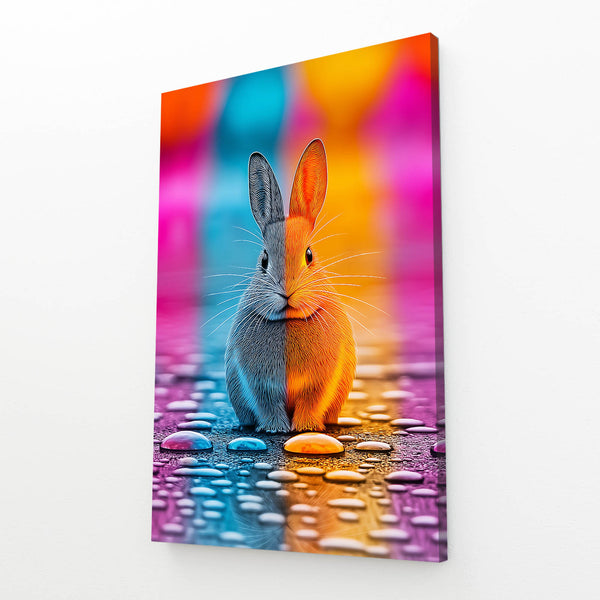 Trippy Bunny Rabbit Wall Art