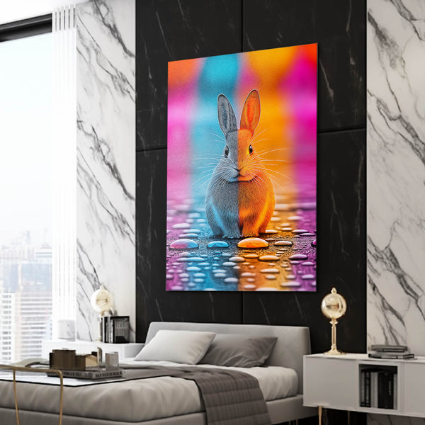 Trippy Bunny Rabbit Wall Art
