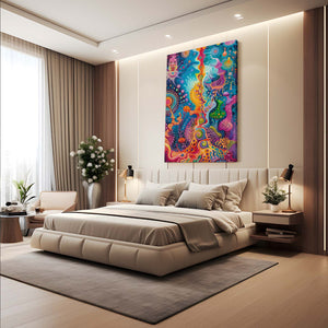 Trippy Colored Wall Art