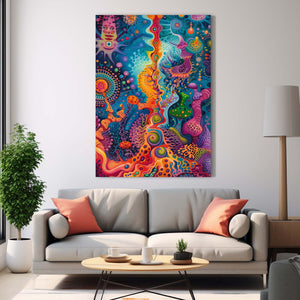 Trippy Colored Wall Art
