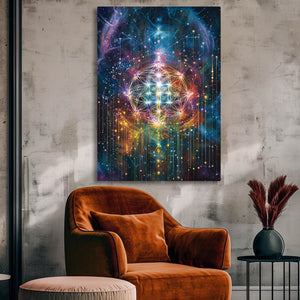 Trippy Flower Of Life Art