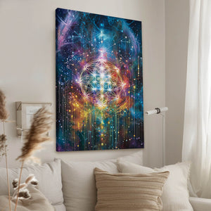 Trippy Flower Of Life Art
