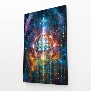 Trippy Flower Of Life Art