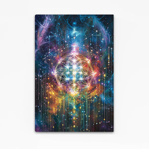 Trippy Flower Of Life Art
