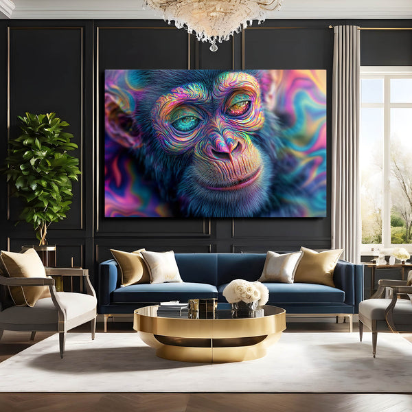 Trippy Monkey Wall Art