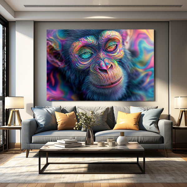 Trippy Monkey Wall Art