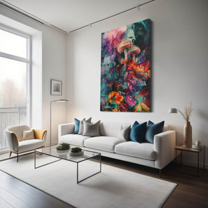 Trippy Mushroom Wall Art | MusaArtGallery™