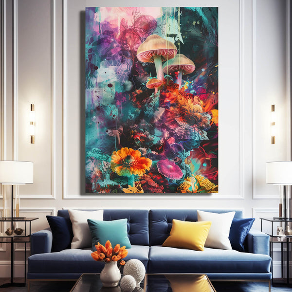 Trippy Mushroom Wall Art | MusaArtGallery™