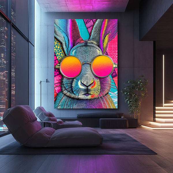 Trippy Rabbit Wall Art