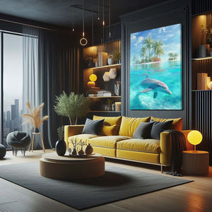 Tropical Dolphin Art