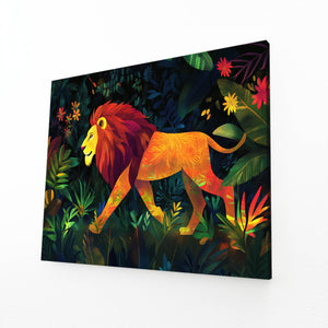 Tropical Elegance Lion Wall Art | MusaArtGallery™