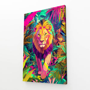 Tropical Jungle Lion Wall Art | MusaArtGallery™