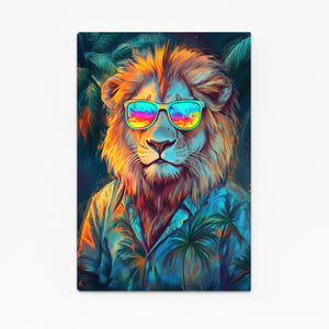 Tropical Vibes Lion Wall Art | MusaArtGallery™