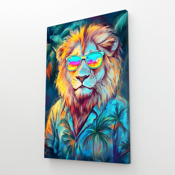 Tropical Vibes Lion Wall Art | MusaArtGallery™