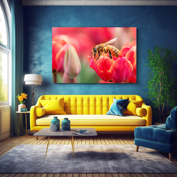 Tulip Harmony Bee Art | MusaArtGallery™