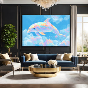 Turquoise Dolphin Art