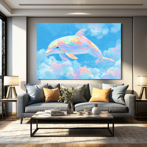 Turquoise Dolphin Art