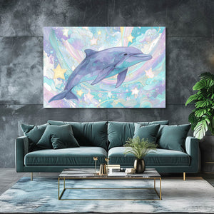 Turquoise Dolphin Wall Decor