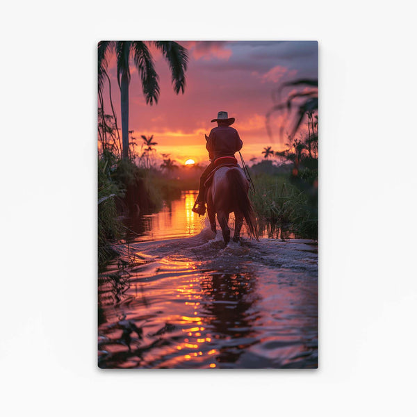 Twilight Rider Sunset Art | MusaArtGallery™