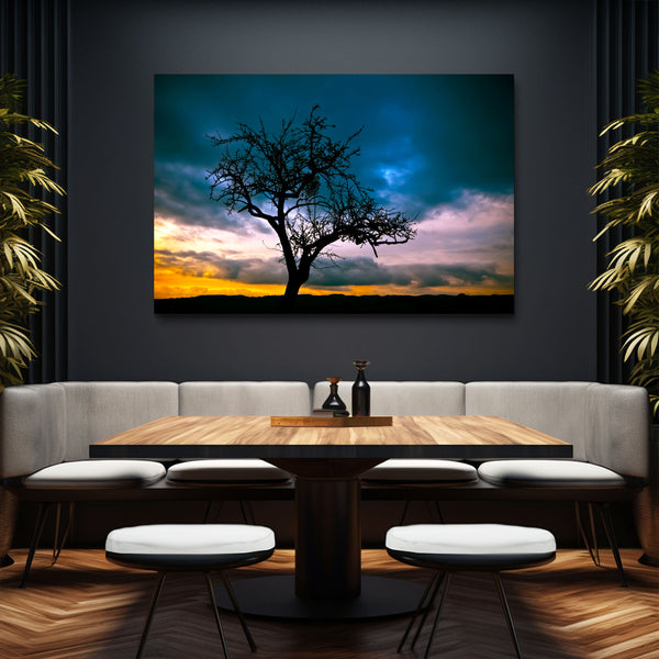 Twilight Silhouette Tree Art | MusaArtGallery™