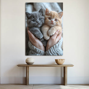Two Cats Cute Art