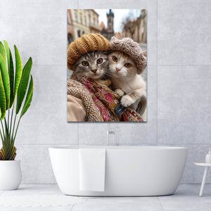 Two Cute Cat Wall Arts