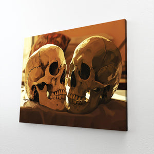 Two Face Skull Wall Art | MusaArtGallery™