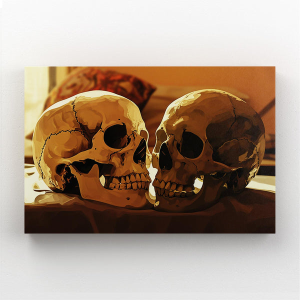 Two Face Skull Wall Art | MusaArtGallery™