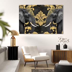 Two Thai Elephant Wall Art | MusaArtGallery™