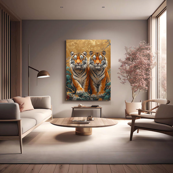 Two Tigers wall Art | MusaArtGallery™