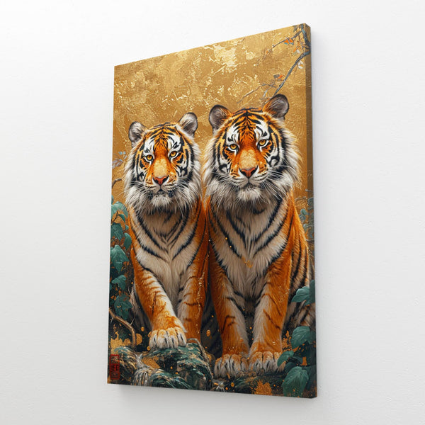Two Tigers wall Art | MusaArtGallery™