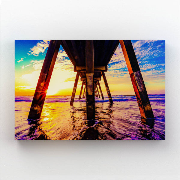 Under Bridge Sunset Art  | MusaArtGallery™