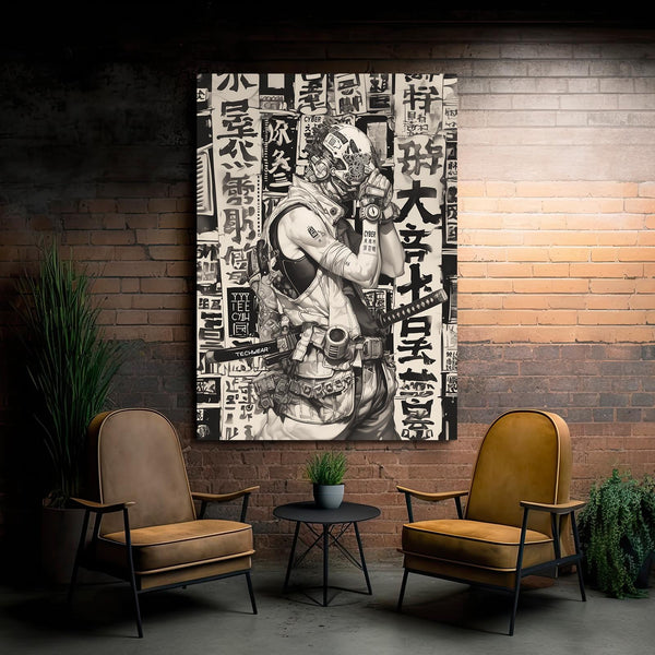 Urban Monk Cyberpunk Art | MusaArtGallery™