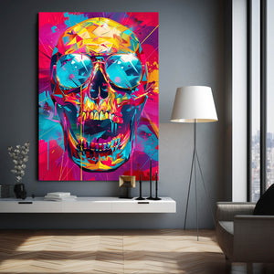 Urban Neon Skull Art | MusaArtGallery™