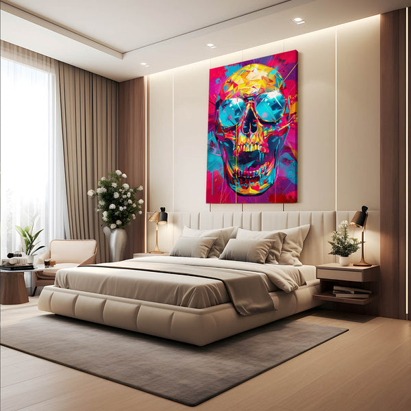 Urban Neon Skull Art | MusaArtGallery™