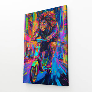 Urban Rider Lion Wall Art