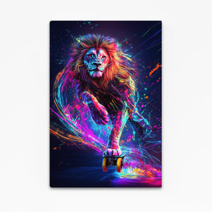 Urban Skater Lion Wall Art | MusaArtGallery™