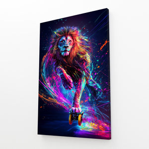 Urban Skater Lion Wall Art | MusaArtGallery™