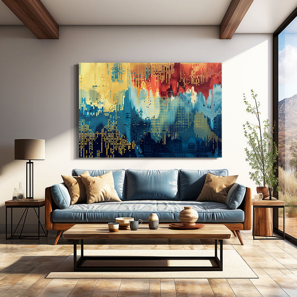 Urban Skyline Abstract Art | MusaArtGallery™