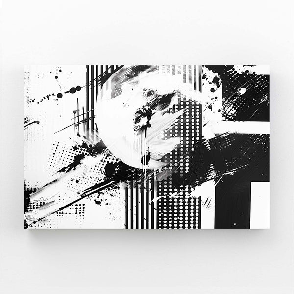 Urban Vortex Black and White Abstract Art | MusaArtGallery™