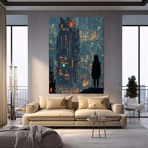 Urban Watcher Cyberpunk Art | MusaArtGallery™