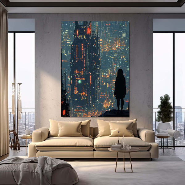 Urban Watcher Cyberpunk Art | MusaArtGallery™