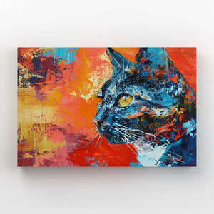 Vector Cat Face Wall Art | MusaArtGallery™